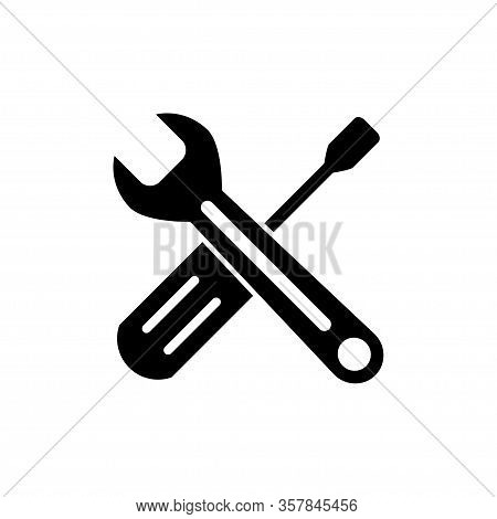 Screwdriver Mechanical Icon Vector Template Design Trendy