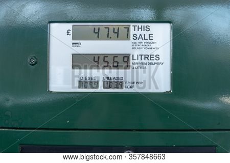 Bristol-march 2020-england-cloes Up View Of A Petrol Pump