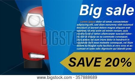 Pฺoster Big Sale Event Of Cars. Save Up To Twenty Percent With Sample Text For Ads.
