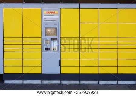 Hannover, Germany - March 25, 2020: Packstation Is An Automated Self-service Parcel Collection And D