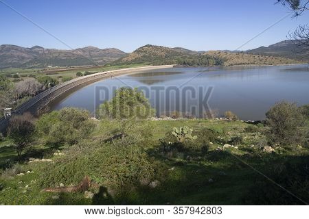 View Of The Monte Pranu Lake In Tratalias