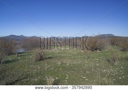 View Of The Monte Pranu Lake In Tratalias