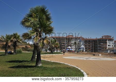 Matalascanas, Spain - July 10, 2011:the Resort Town Of Matalascanas On The Atlantic Ocean