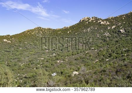 View Of The Panorama Of Sarrabus Mountains