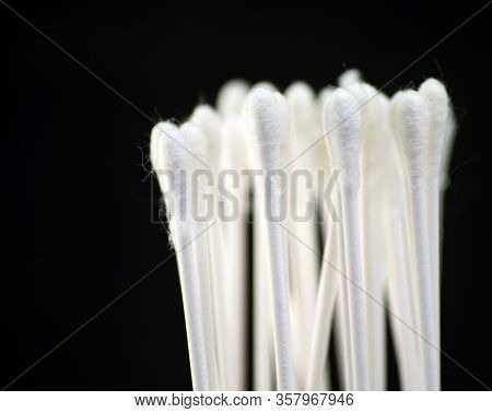 Medical Pharyngeal Swabs Ready For Covid-19 Tests. Dwabs Used To Identify Coronavirus Patients In 20