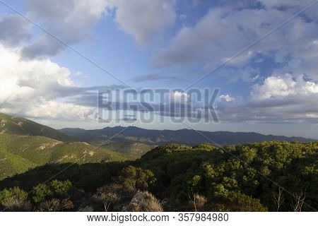 View Of The Panorama Of Sarrabus Mountains