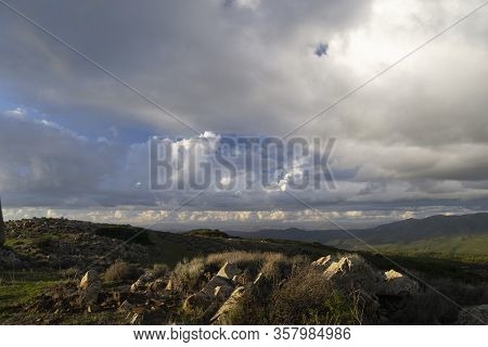 View Of The Panorama Of Sarrabus Mountains