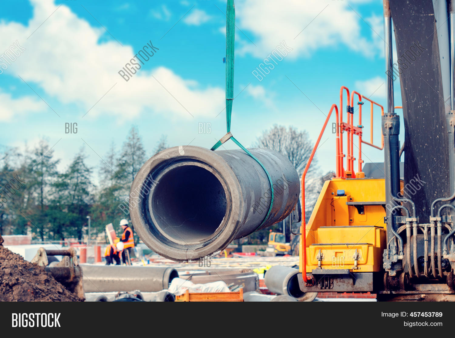 Concrete Drainage Pipe Image & Photo (Free Trial) Bigstock