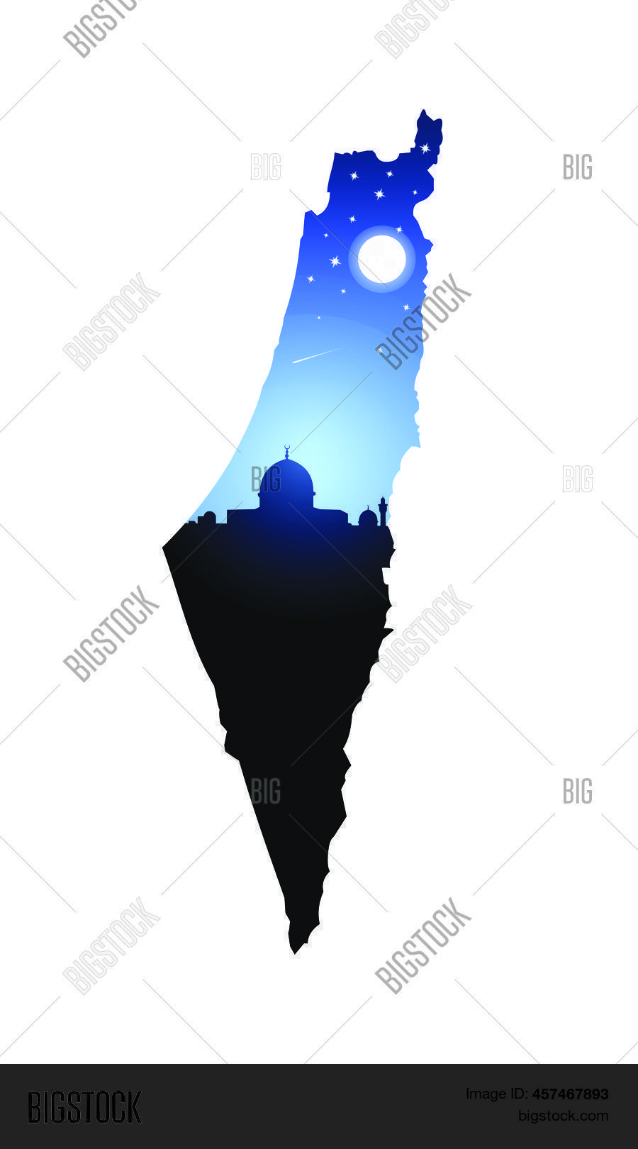 Vector Map Palestine Vector & Photo (Free Trial) | Bigstock
