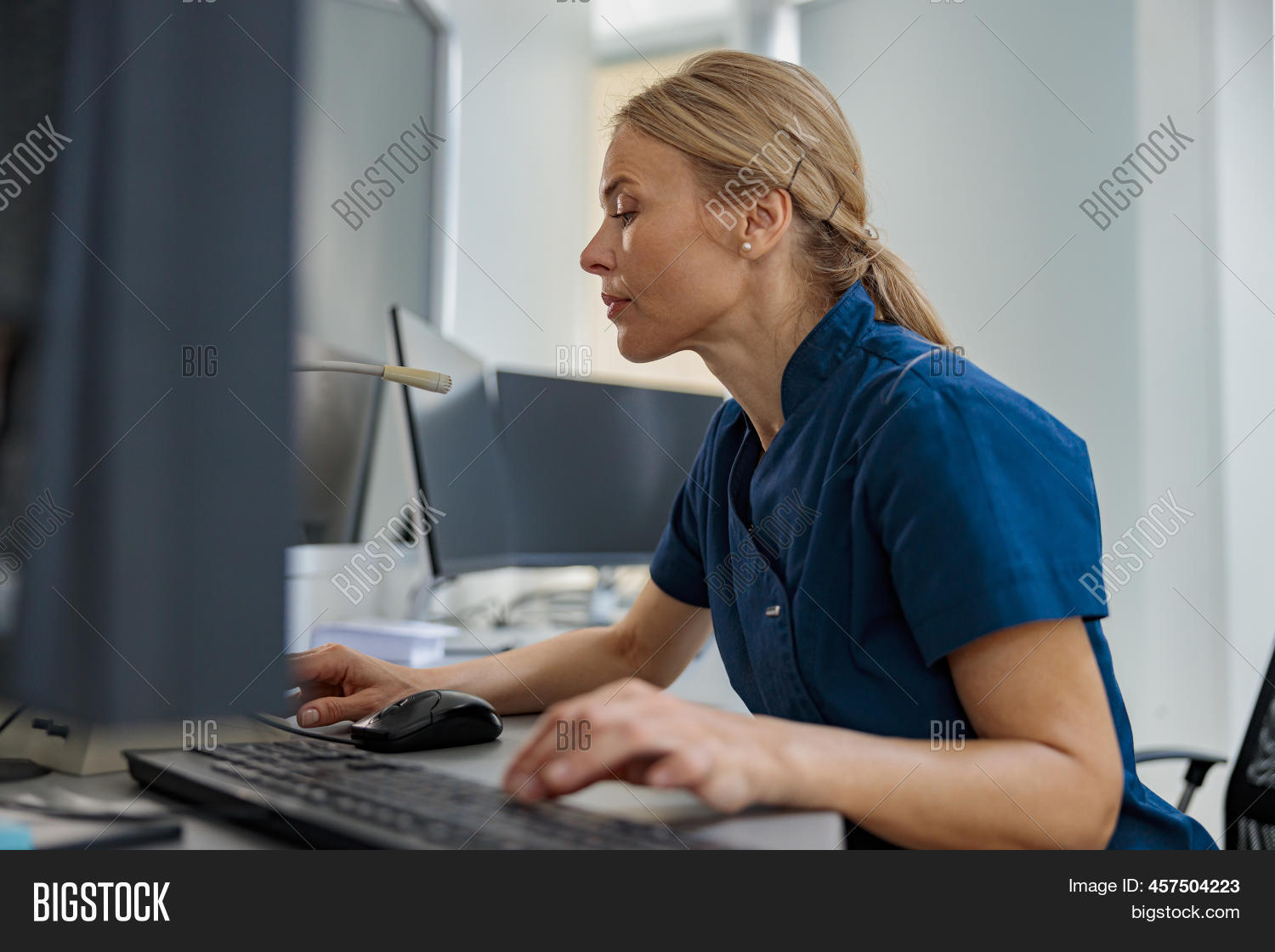 Nurse On Duty Working Image & Photo (Free Trial) Bigstock