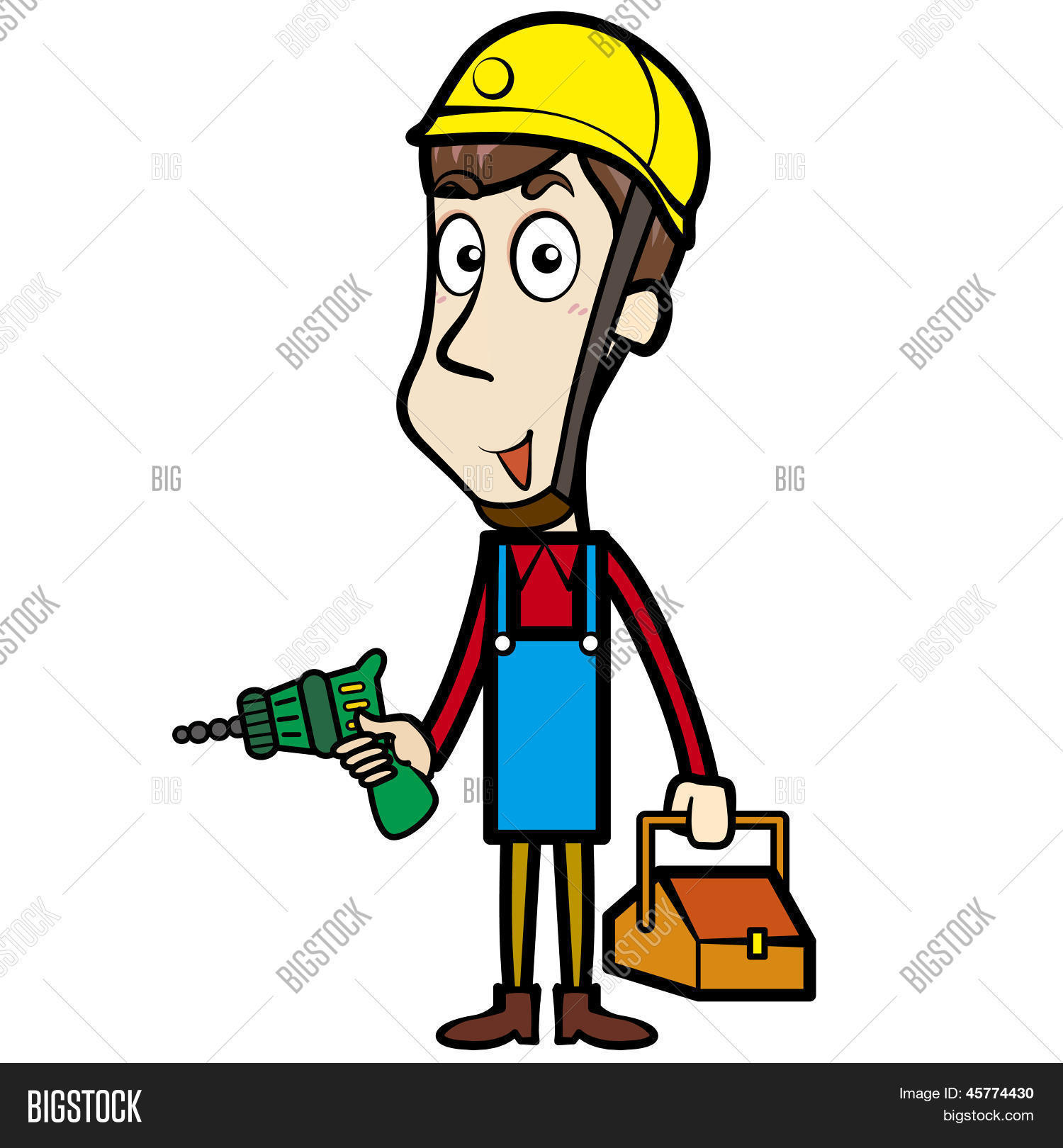 Vector Y Foto Plomero De Dibujos Prueba Gratis Bigstock