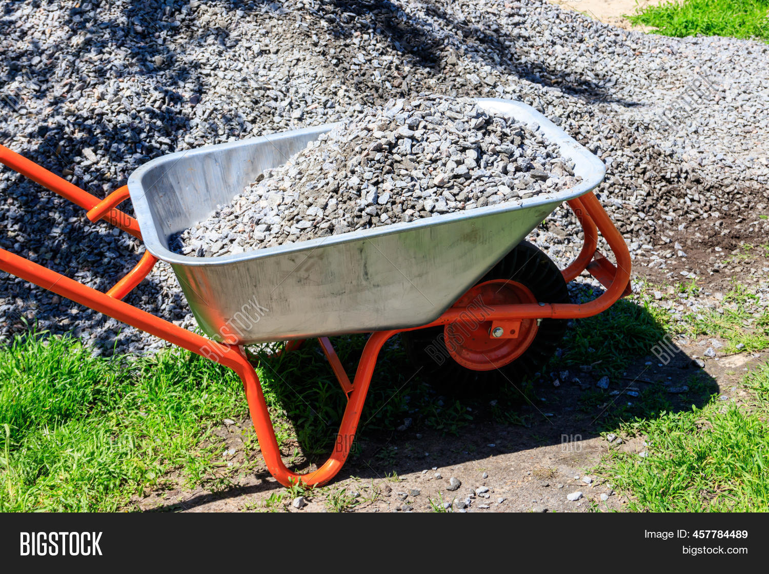 Wheelbarrow Gravel Image & Photo (Free Trial) Bigstock