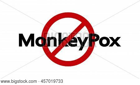 Monkeypox Virus. Monkey Pox Virus Infection Icon Design. Vector Illustration Isolated.