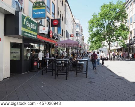 Nuernberg - Circa June 2022: Pizza Hut Shopfront Sign