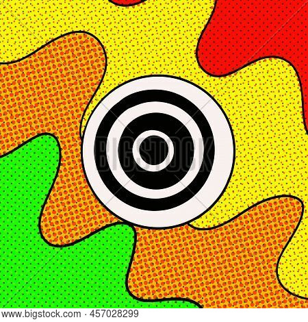 Abstract Unique Background With Lines And Circles