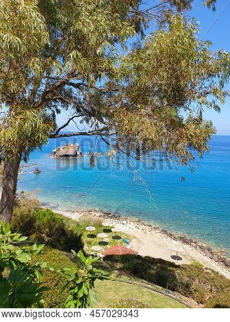 Beautiful Bay At Akamas Peninsula In Cyprus Near The Aphrodite Baths