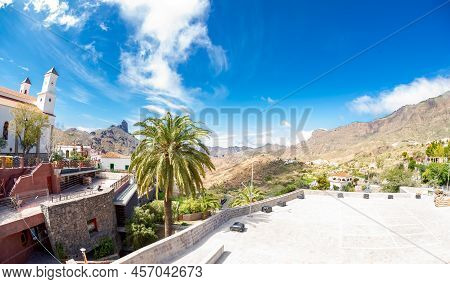 Tejeda Gran Canaria 16 February 2022 A Tourist Town Very Visited By Tourists Even In Pandemics With 
