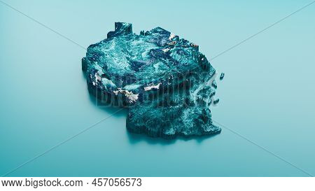 Topographic Tanzania Map Hypsometric Tanzania Elevation Tint Spectral Shaded Relief Map 3d Illustrat