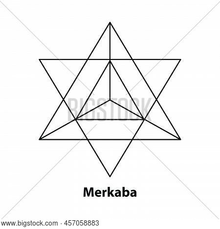 Flower Of Life Symbol Metatron  Sacred Geometry. Logo Icon Geometric Mystic Mandala Of Alchemy Esote