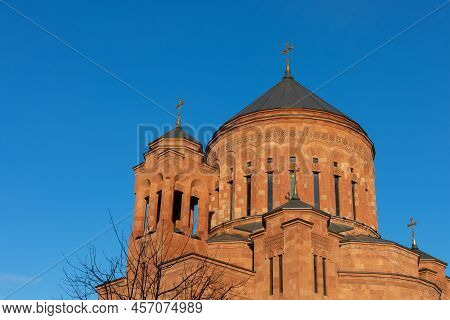 Cathedral Of The Transfiguration Of The Lord Armenian Temple Complex In Moscow Horizontal Photograph