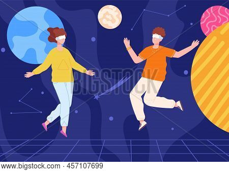 Digital Metaverse. Meta Universe Alternate 3d World, Vr Space Game Digital Technology, Xr Ar Visuali