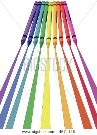 Crayon Drawing - Vector Illustration