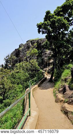 Tourists Hiking In Ooty To Enjoy The Sightseeing Place Needle Rock View Point Or Suicide Point. Best