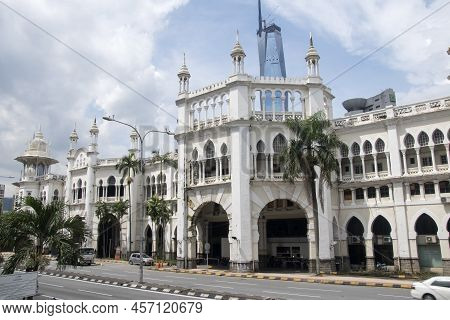 Kuala Lumpur, Malaysia - Jun 09, 2022: Kuala Lumpur Railway Station Is Located In Kuala Lumpur, Mala