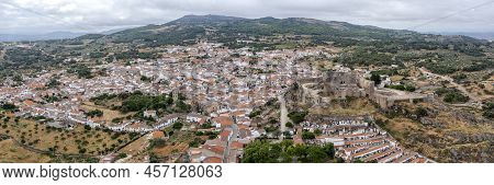 Great Panorama Of Montanchez Province Of Caceres, Extremadura, Spain