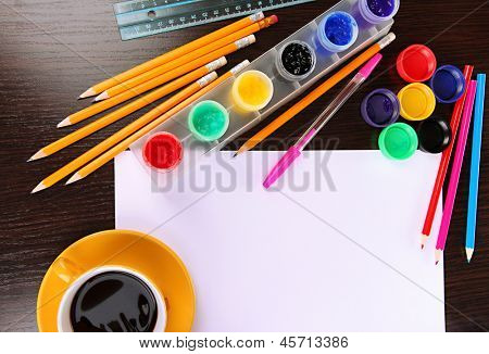 Pracoviště umělec detail