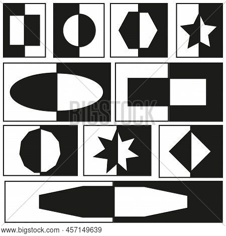 Pattern Geometric Shapes. Vintage Abstract Cover Design. Scandinavian Style Flat. Vector Illustratio