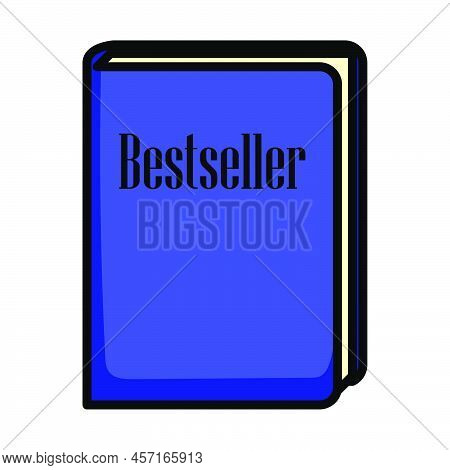 Bestseller Book Icon. Editable Bold Outline With Color Fill Design. Vector Illustration.