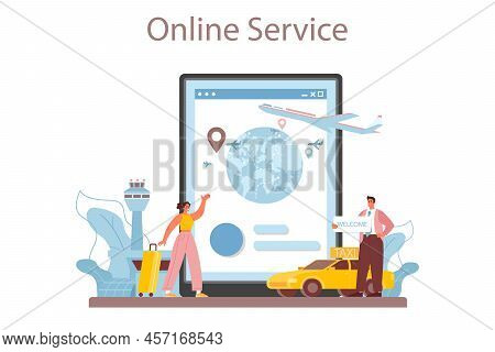Travel Agency Online Service Or Platform. Transfer, Tourists Transportation