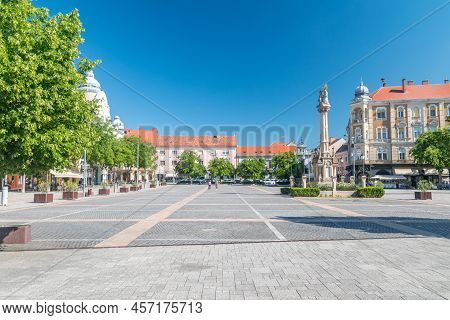 Szombathely, Hungary - June 1, 2022: Main Square In Szombathely.