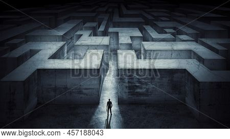 Businessman Challenge. Concept For Success Business Growth