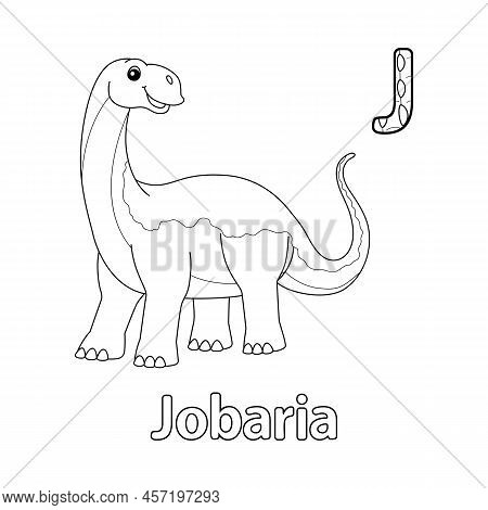 This Abc Vector Image Shows A Jobaria Coloring Page. It Is Isolated On A White Background. Perfect F