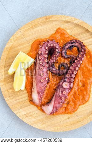 Roasted Octopus Tentacles With Chilli Romesco Sauce