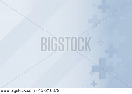 Background For The Theme Of Medicine, On A Light Background And Using Icons Around The Edges