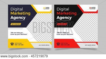 Digital Marketing Corporate Social Media Banner. Fully Editable, Modern Advertising Design