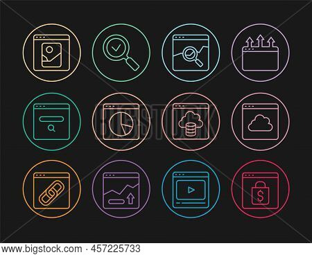Set Line Online Shopping On Screen, Cloud Technology Data Transfer, Website With Stocks Market, Grap