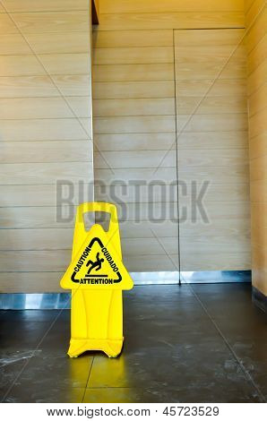 Caution: Slippery When Wet .