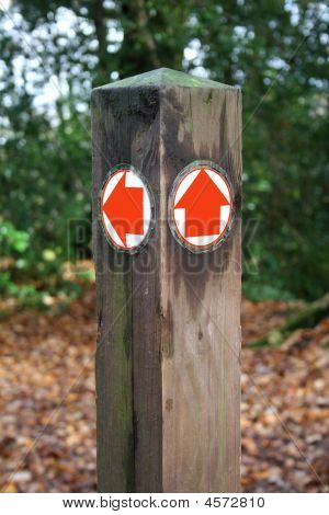 Sentier marqueur Post