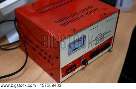 Photo Stabilizer Or Automatic Voltage Regulator Has A Function To Keep The Electric Voltage Stable O