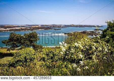 Chausey Island Coast And Cliffs Landscape In Brittany, France