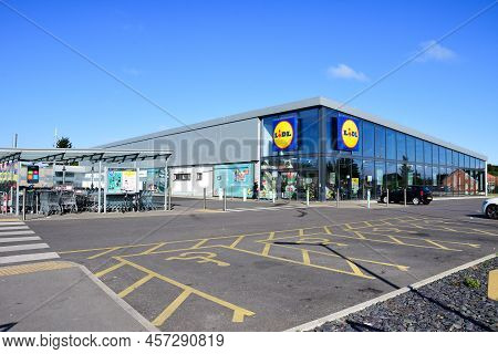 Prestatyn, Uk. Jun 22, 2022. Lidl Have A Modern Supermarket In The North Wales Town Of Prestatyn