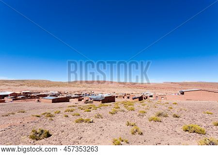 Cerrillos Village View,bolivia.andean Plateau. Bolivian Rural Town