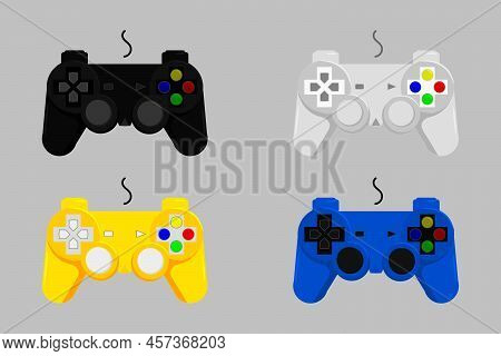 Vector Joystick Game Controller. Gamepad Vector Illustration. Video Game Stick Illustration