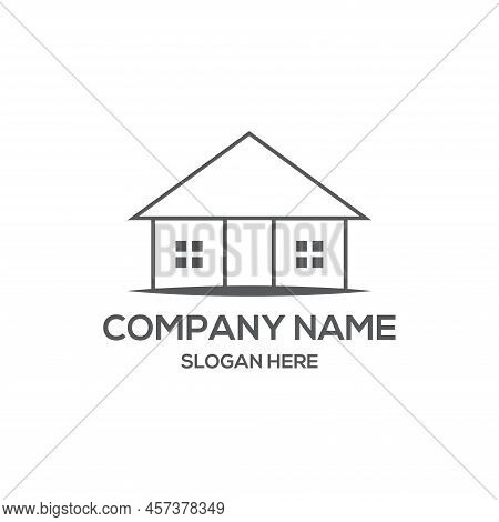 Real Estate Logo Design. Creative Abstract Real Estate Icon Logo Template Elements.