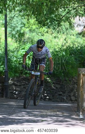 Canillo, Andorra . 2022 July 1 . Competitors In The Andorra Classic Mountain Bike Race - Pyrennes 20