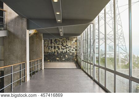 Caracas, Venezuela, May 2022: Inside Cableway Station Waraira Repano, Caracas - Venezuela.. Landscap